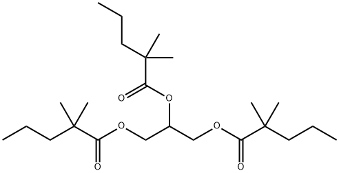 Tris(2,2-dimethylpentanoic acid)1,2,3-propanetriyl ester Struktur