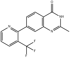 2-METHYL-7-[3-(TRIFLUOROMETHYL)PYRIDIN-2-YL]QUINAZOLIN-4-OL Struktur