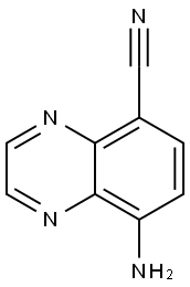 5-Quinoxalinecarbonitrile,  8-amino- Struktur