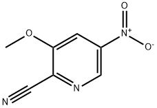 3-Methoxy-5-nitropicolinonitrile Struktur