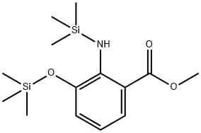 2-[(Trimethylsilyl)amino]-3-(trimethylsiloxy)benzoic acid methyl ester Struktur