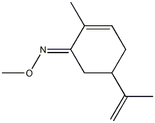 (+)-2-Methyl-5-(1-methylethenyl)-2-cyclohexen-1-one O-methyl oxime Struktur