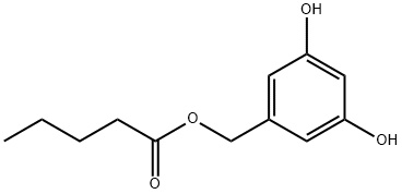 Pentanoic acid, (3,5-dihydroxyphenyl)methyl ester (9CI) Struktur