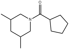 Piperidine, 1-(cyclopentylcarbonyl)-3,5-dimethyl- (9CI) Struktur