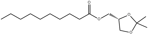 1,2-isopropylidene-3-decanoylglycerol Struktur