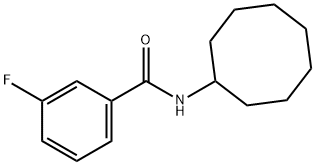 Benzamide, N-cyclooctyl-3-fluoro- (9CI) Struktur