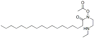 N-[2-[(2-hydroxyethyl)amino]ethyl]stearamide monoacetate Struktur