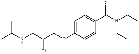 N,N-Diethyl-4-[2-hydroxy-3-[(1-methylethyl)amino]propoxy]benzamide Struktur