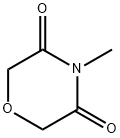 3,5-Morpholinedione, 4-methyl- Struktur