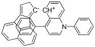 Cyclopenta-1,3-dienide, 1,4-diphenyl-5-quinolinium-2,3-(naphtha-1,8-di yl)-, inner salt Struktur