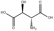 (2R,3S)-2-amino-3-hydroxy-succinic acid Struktur