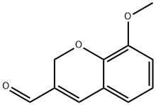 8-Methoxy-2H-1-benzopyran-3-carbaldehyde Struktur