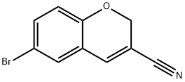 6-BROMO-2H-CHROMENE-3-CARBONITRILE Struktur