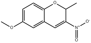 6-Methoxy-2-methyl-3-nitro-2H-1-benzopyran Struktur