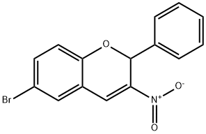 6-Bromo-3-nitro-2-phenyl-2H-1-benzopyran Struktur