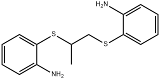 2,2'-[(1-methylethylene)bis(thio)]dianiline Struktur