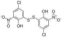 Bis(2-hydroxy-3-nitro-5-chlorophenyl) persulfide Struktur