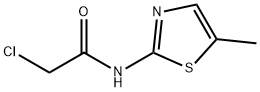 2-chloro-N-(5-methyl-1,3-thiazol-2-yl)acetamide Struktur