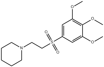 Piperidine, 1-(2-(3,4,5-trimethoxyphenyl)sulfonylethyl)- Struktur