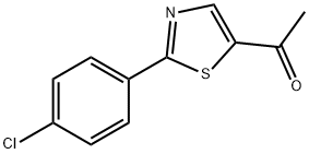 1-[2-(4-CHLOROPHENYL)-1,3-THIAZOL-5-YL]-1-ETHANONE Struktur