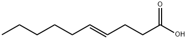 TRANS-4-DECENOIC ACID Struktur