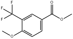 Benzoic acid, 4-Methoxy-3-(trifluoroMethyl)-, Methyl ester Struktur