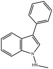 N-methyl-3-phenyl-1H-indol-1-amine Struktur