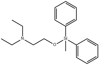 N,N-Diethyl-2-[(methyldiphenylsilyl)oxy]ethanamine Struktur