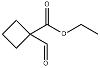 CYCLOBUTANECARBOXYLIC ACID, 1-FORMYL-, ETHYL ESTER Struktur