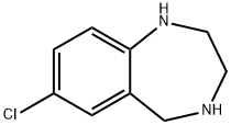 7-CHLORO-2,3,4,5-TETRAHYDRO-1H-BENZO[E][1,4]DIAZEPINE Struktur