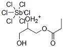 propionylium hexachloroantimonate(1-) Struktur