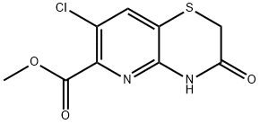 Methyl7-chloro-3-oxo-3,4-dihydro-2H-pyrido[3,2-b][1,4]thiazine-6-carboxylate Struktur