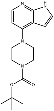 4-(1H-吡咯并[2,3-B]吡啶-4-基)-1-哌嗪羧酸叔丁酯, 577768-59-3, 結構式