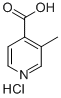 3-METHYL-4-PYRIDINECARBOXYLIC ACID, HYDROCHLORIDE Struktur