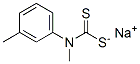 N-Methyl-N-(m-tolyl)dithiocarbamic acid sodium salt Struktur