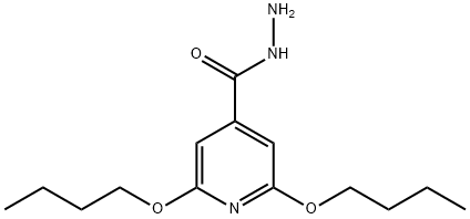 2,6-Dibutoxyisonicotinic hydrazide Struktur