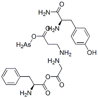 B-ALA-ARG-GLY-PHE-PHE-TYR AMIDE) Struktur