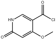 3-Pyridinecarbonyl chloride, 1,6-dihydro-4-methoxy-6-oxo- (9CI) Struktur