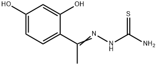 2-[1-(2,4-Dihydroxyphenyl)ethylidene]-1-hydrazinecarbothioamide Struktur