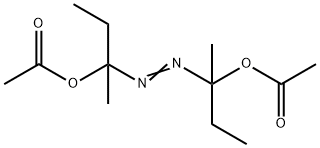 1,1'-azobis(1-methylpropyl) diacetate Struktur