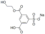 3-(2-Hydroxyethoxycarbonyl)-5-(sodiosulfo)benzoic acid Struktur