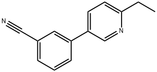 Benzonitrile, 3-(6-ethyl-3-pyridinyl)- (9CI) Struktur