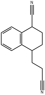 4-Cyano-1,2,3,4-tetrahydro-1-naphthaleneacetonitrile Struktur