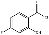 Benzoyl chloride, 4-fluoro-2-hydroxy- (9CI) Struktur