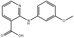 2-(3-Methoxy-phenylamino)-nicotinic acid Struktur