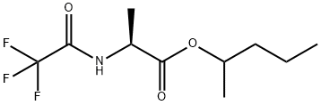 N-(Trifluoroacetyl)-L-alanine 1-methylbutyl ester Struktur