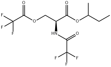 N,O-Di(trifluoroacetyl)-L-serine 1-methylpropyl ester Struktur