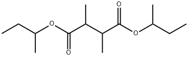 2,3-Dimethylbutanedioic acid bis(1-methylpropyl) ester Struktur