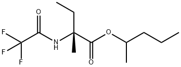 N-(Trifluoroacetyl)-L-isovaline 1-methylbutyl ester Struktur