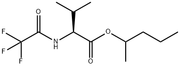 N-(Trifluoroacetyl)-L-valine 1-methylbutyl ester Struktur